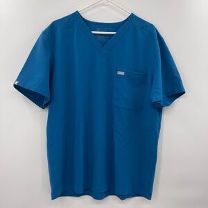 Figs Men’s XL Scrub Top Blue